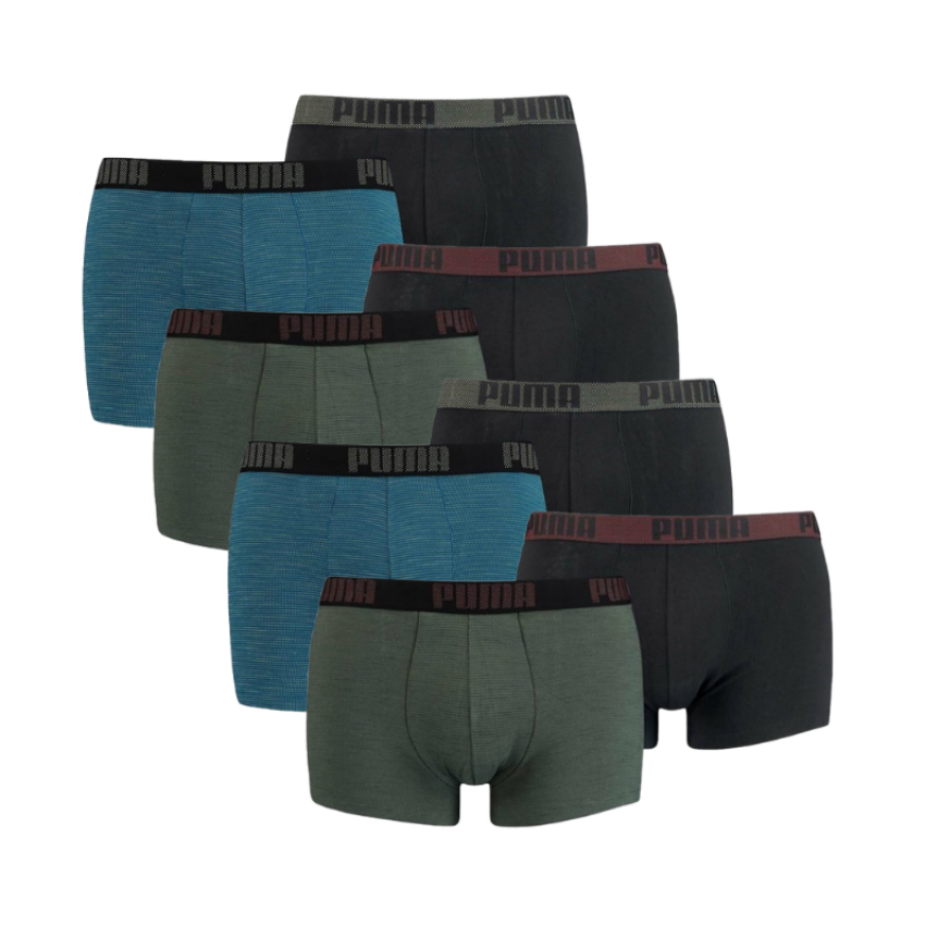 Puma 8-pack boxershorts effen - army green blauw