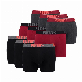 Puma 9-pack boxershorts - zwart rood grijs