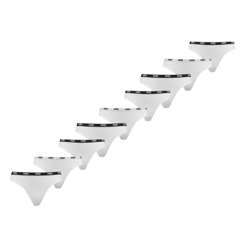 Puma 9-pack dames strings - wit