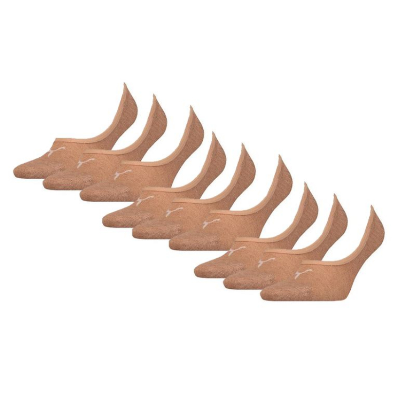PUMA 9-pack footie sokken beige