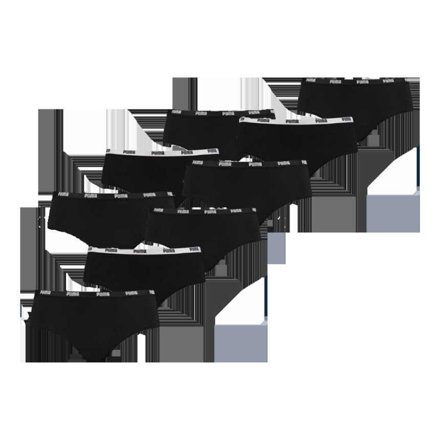 Puma 9-pack hipsters - zwart