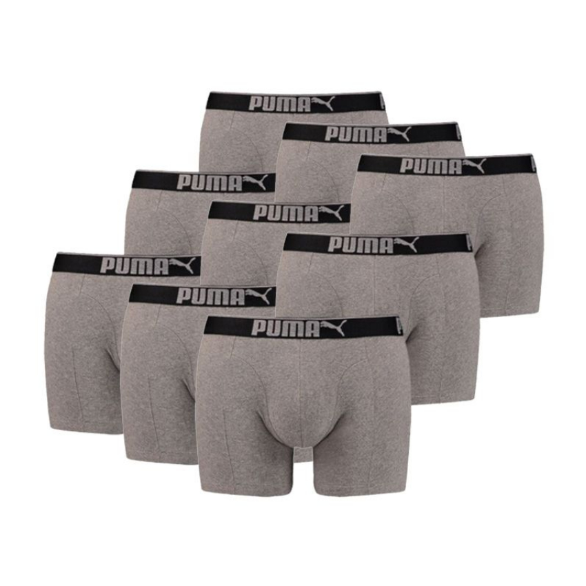 Puma 9-pack Lifestyle Sueded Cotton Boxershorts - grey
