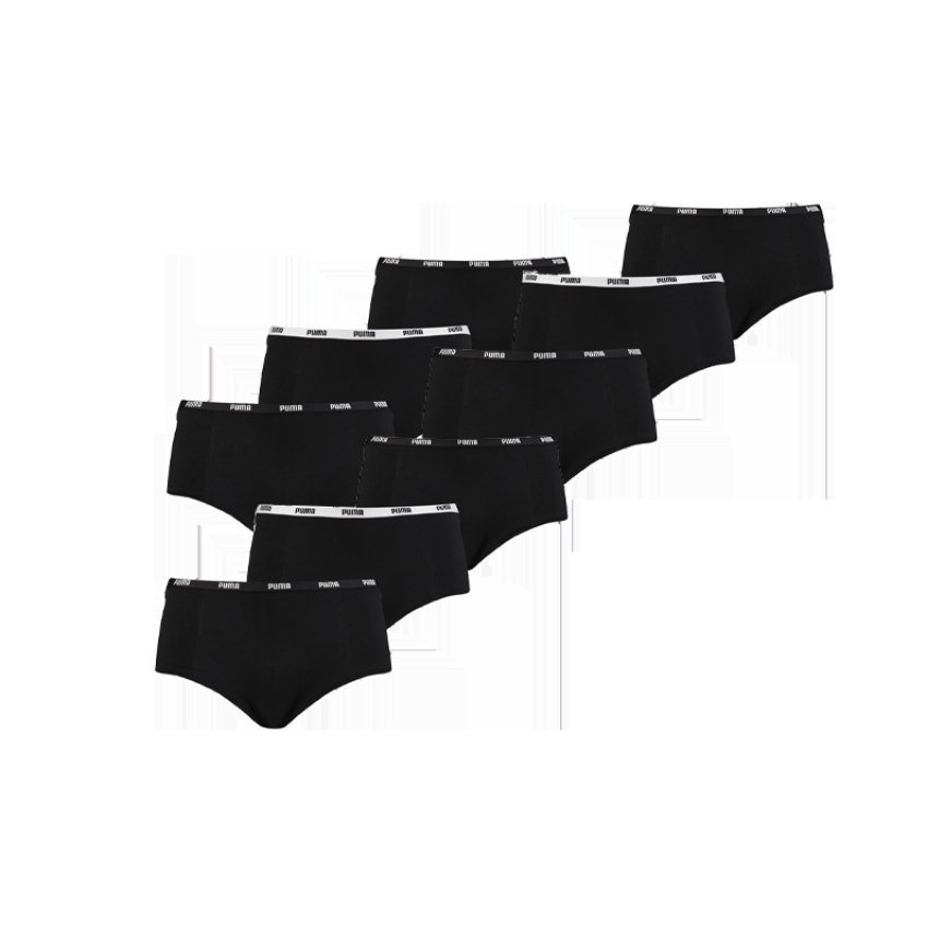 Puma 9-pack mini short - zwart