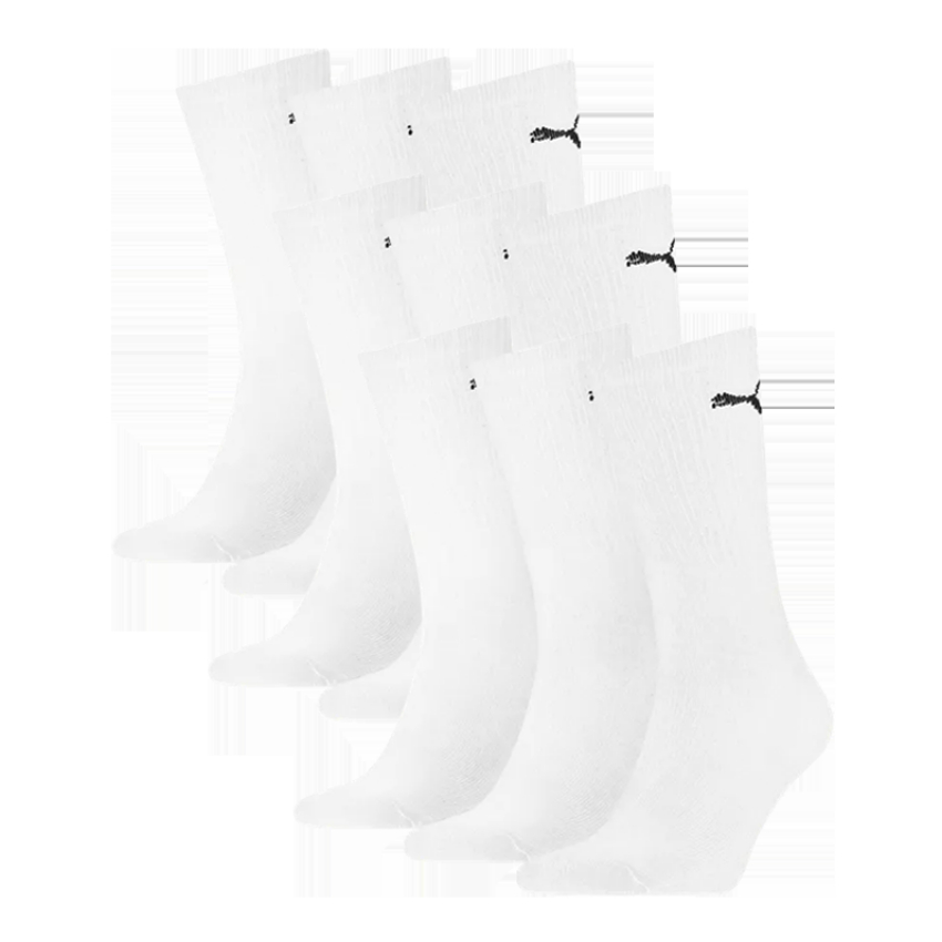 PUMA 9-pack sportsokken wit