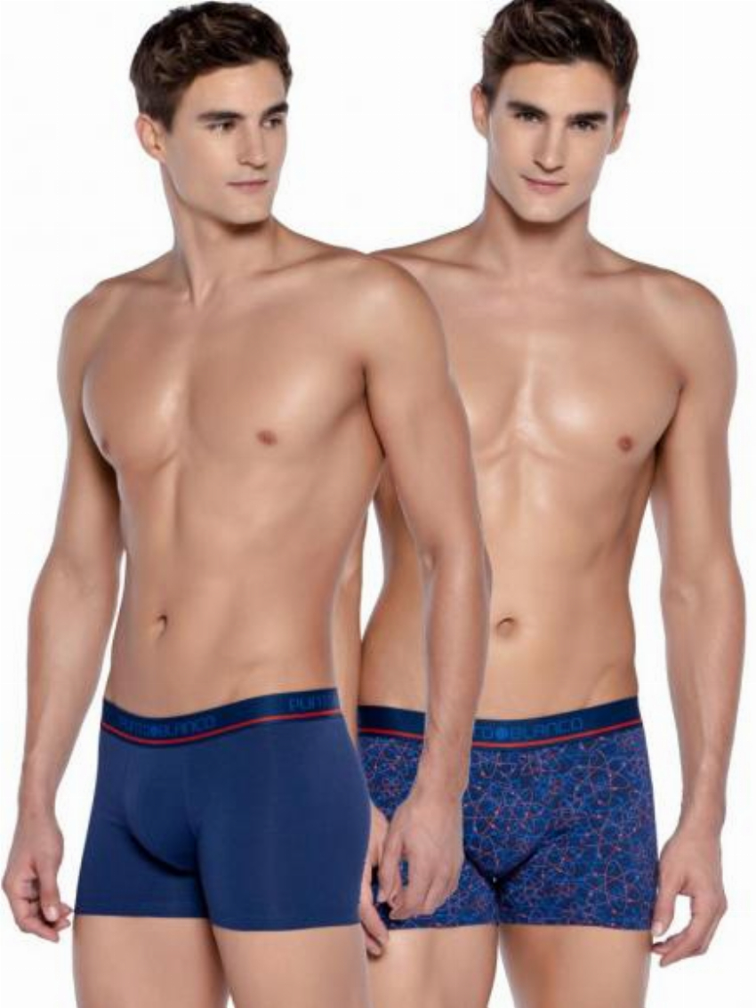 Punto Blanco 2p Boxer Briefs - Boxer Sequence Blauw