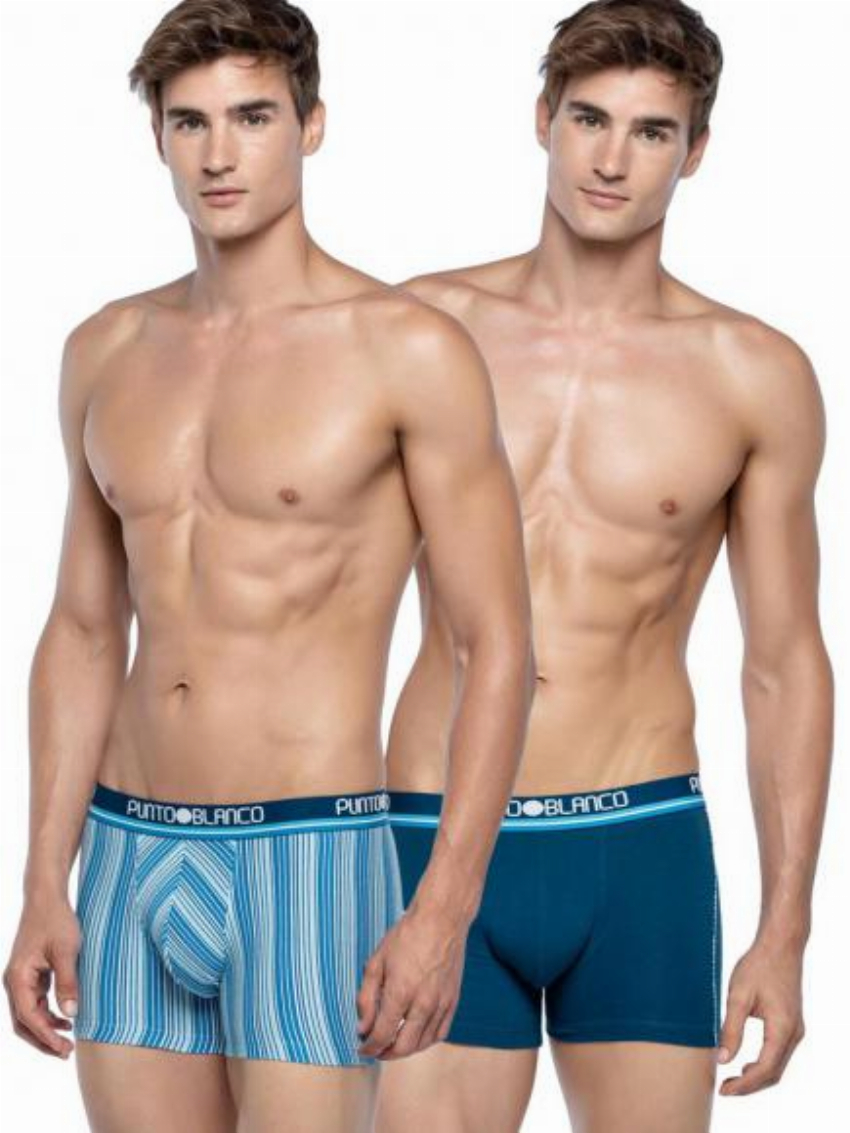 Punto Blanco 2p Boxer Briefs - Culturity Blauw