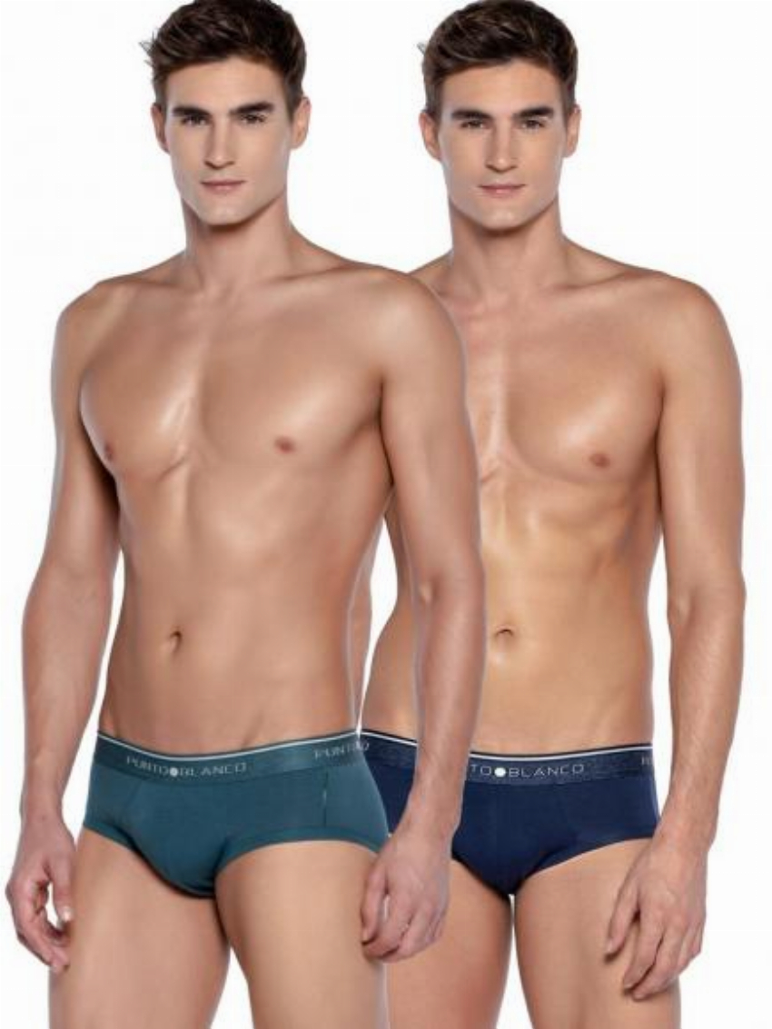 Punto Blanco 2p Mini Briefs - Fractals Blauw