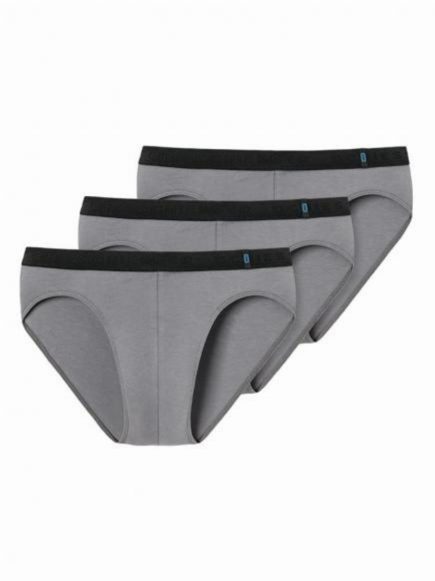 Schiesser 95-5 - Rio Slip - 3 pack Grijs