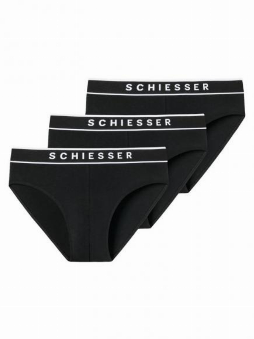 Schiesser 95-5 - Rio Slip - 3 pack Zwart