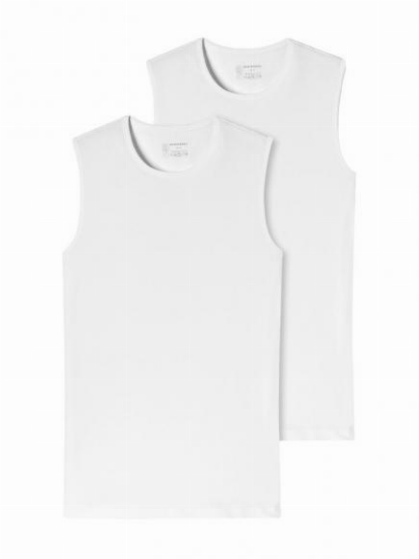 Schiesser 95-5 Tanktop C-neck - 2-pack Wit