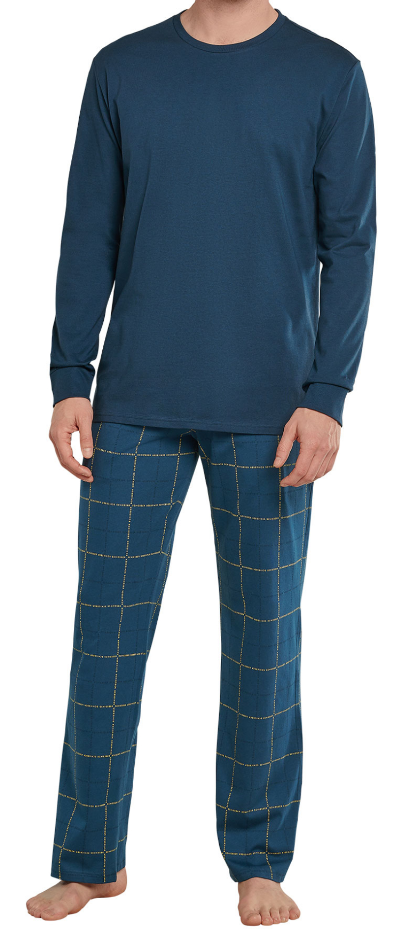 Schiesser heren pyjama ronde hals