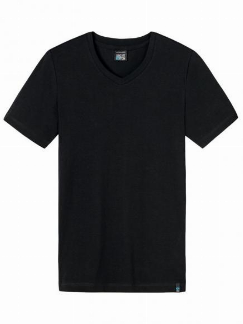 Schiesser Long Life Cotton - Shirt 1 2 Zwart