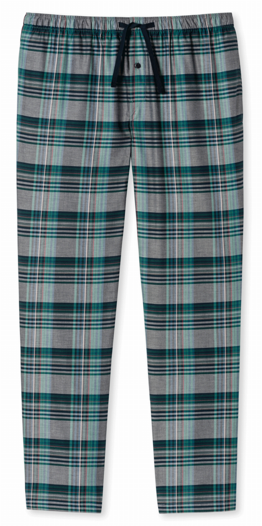 Schiesser Pyjamabroek grijs-groen geruit