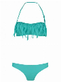 Shiwi Bikini Bandeau Fringe aqua