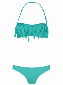Shiwi Bikini Bandeau Fringe aqua