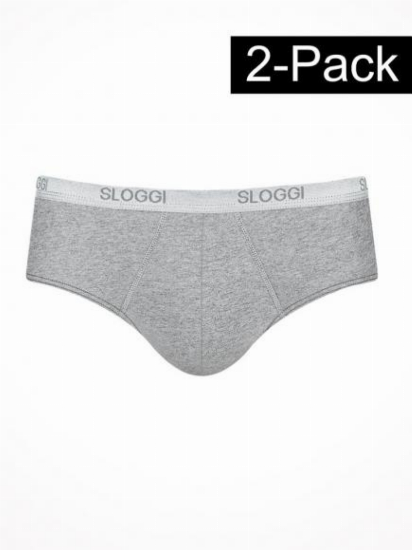 Sloggi Basic Midi 2-Pack Grijs
