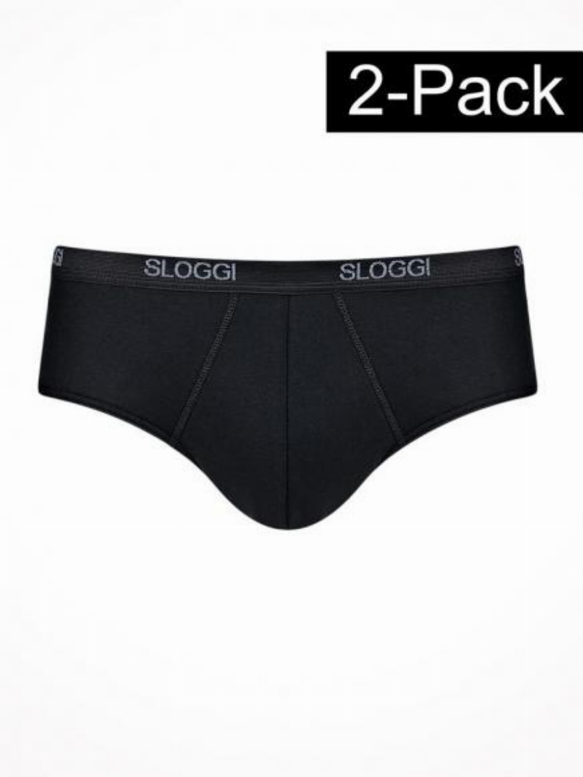 Sloggi Basic Midi 2-Pack Zwart