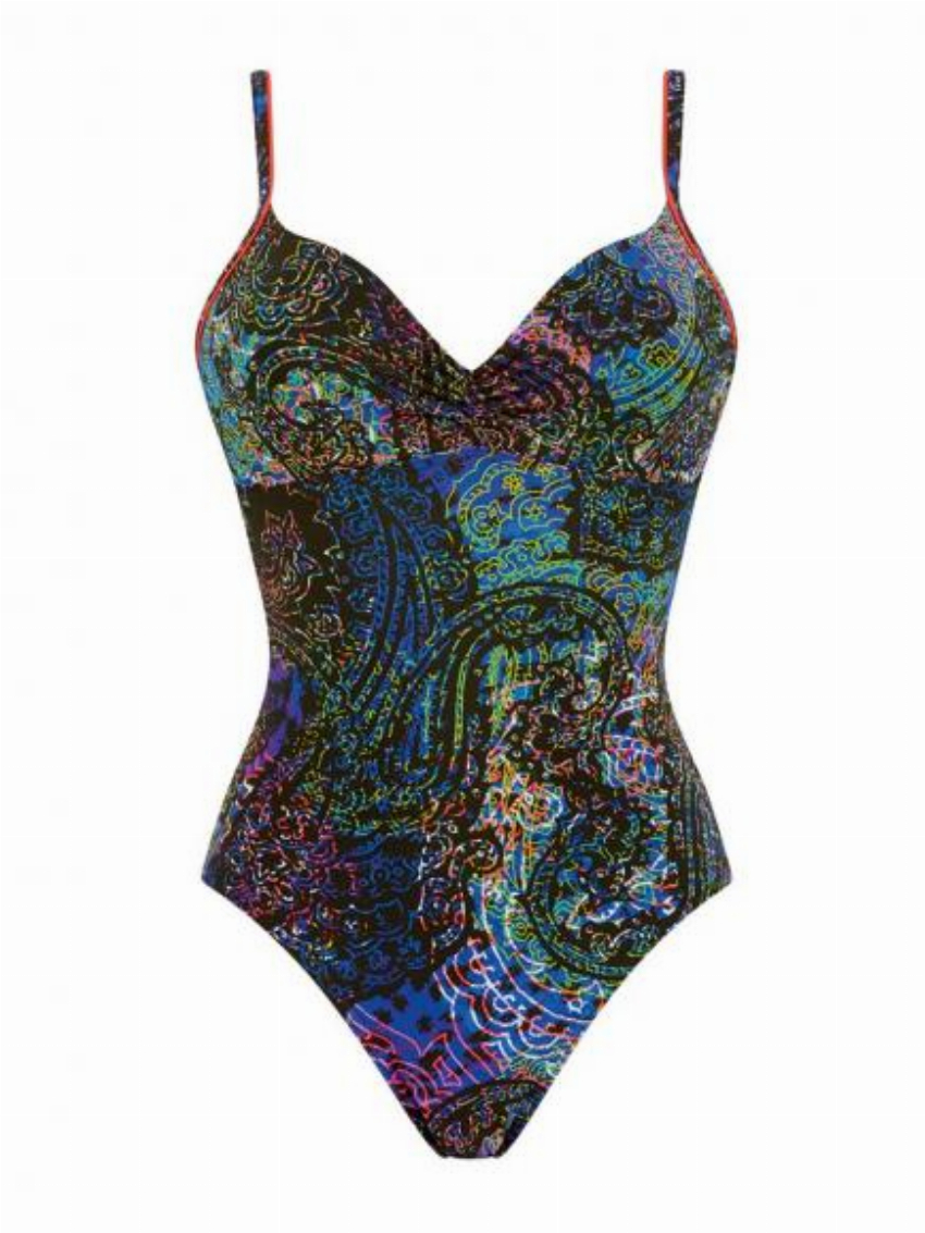 Sloggi Swim Wow Comfort Paisley OP Blauw