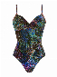 Sloggi Swim Wow Comfort Paisley OP Blauw