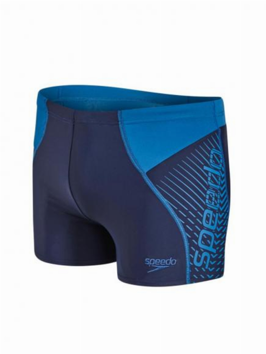 Speedo E10 Logo Panel Aquashort Blauw