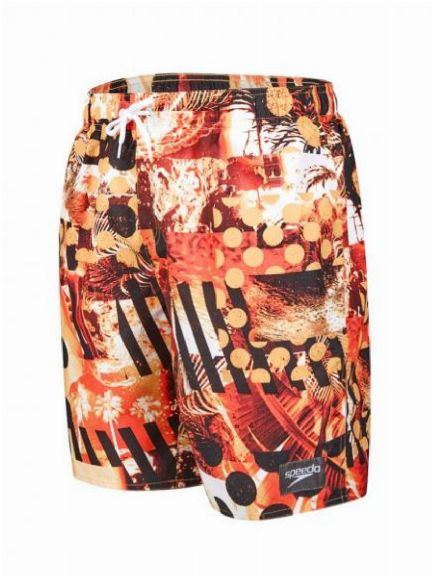 Speedo Leisure 18 Watershort Rood Zwart