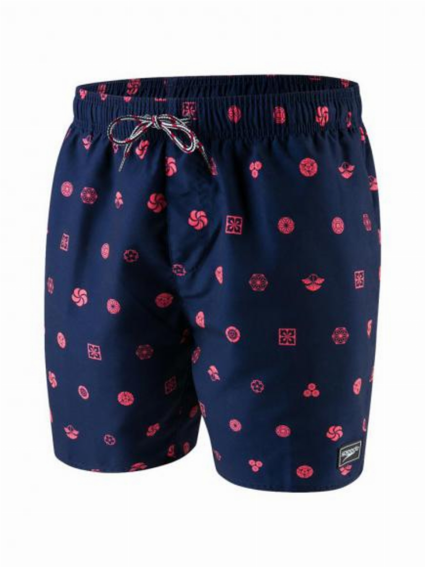 Speedo Printed Leisure 16 Blauw Rood