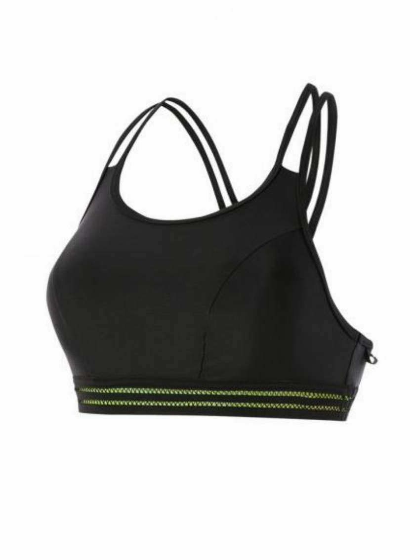 Speedo Reflect Wave X Crop Top Zwart