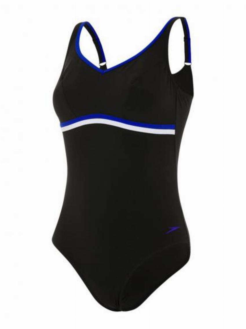 Speedo Sculpture Contourluxe 1p Blauw Zwart