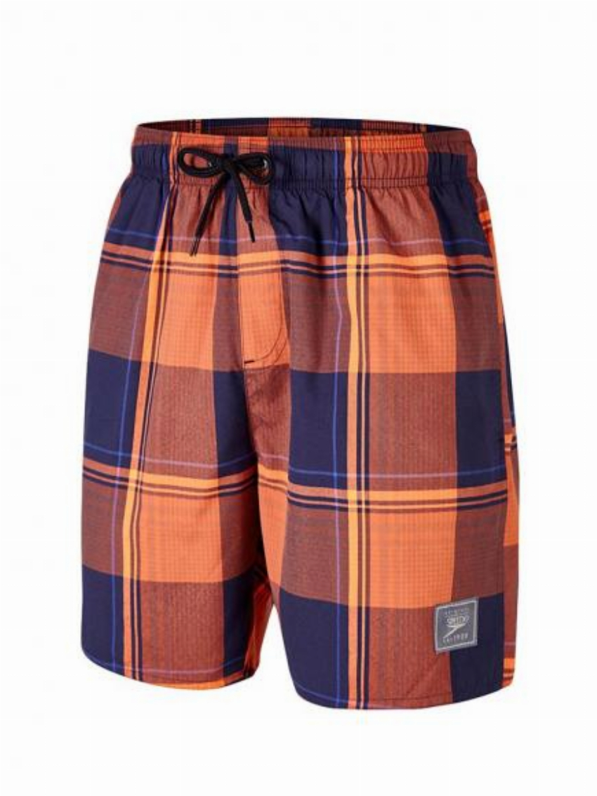 Speedo YD Check Leisure Watershort 18 Blauw Oranje