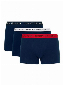 Tommy Hilfiger 3p Trunk - Logo Taille Blauw Rood