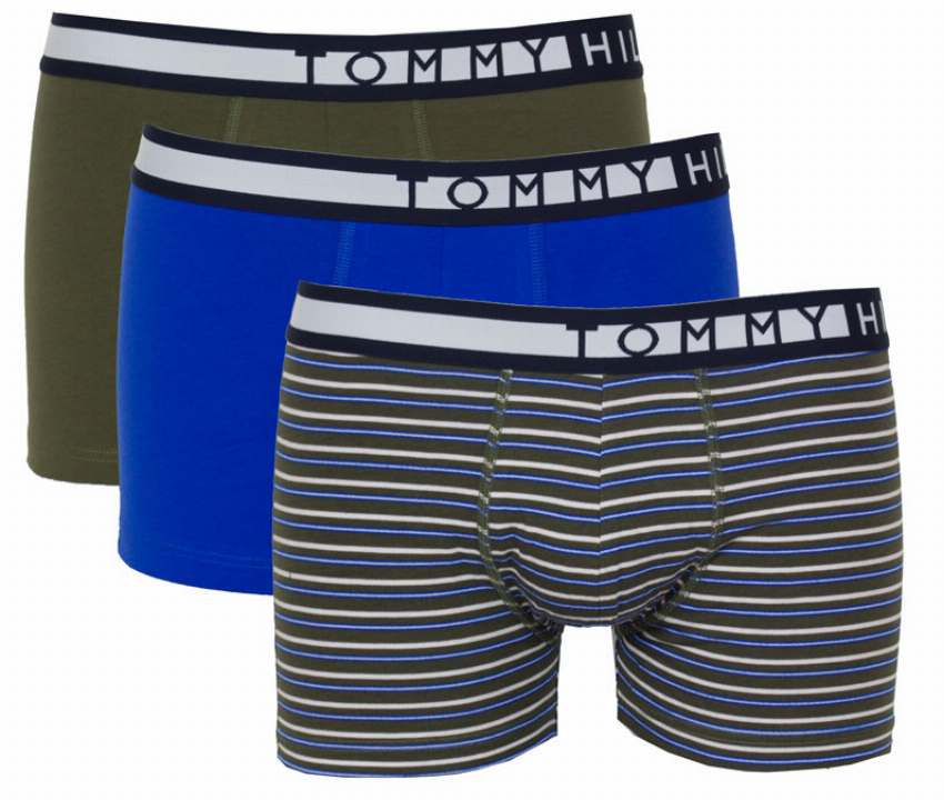 Tommy Hilfiger Boxershorts Stripe groen 3-pack