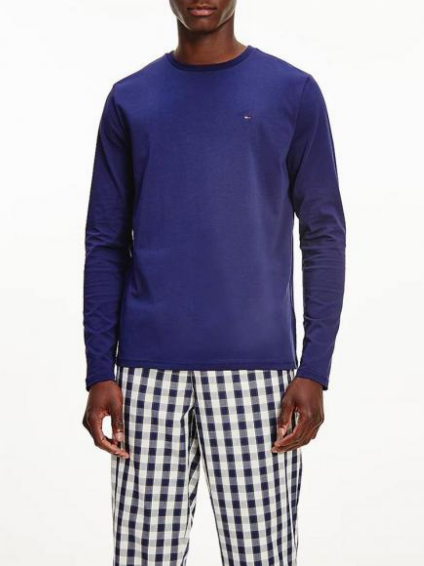 Tommy Hilfiger Pyjama - Long Woven Set yale marine explorer plaid
