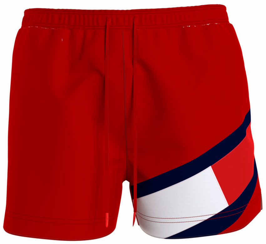 Tommy Hilfiger Zwemshort slim fit rood