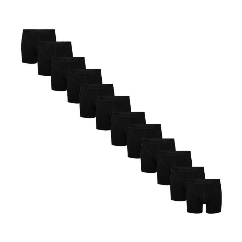 Zaccini 12-pack boxershorts - black on black