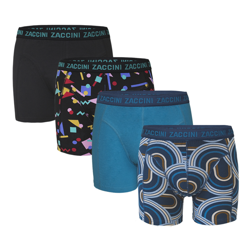 Zaccini 4-pack boxershorts retro