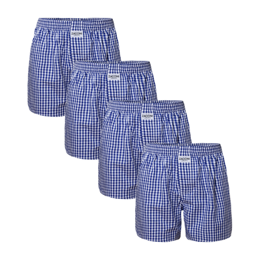 Zaccini 4-pack woven boxershorts - navy