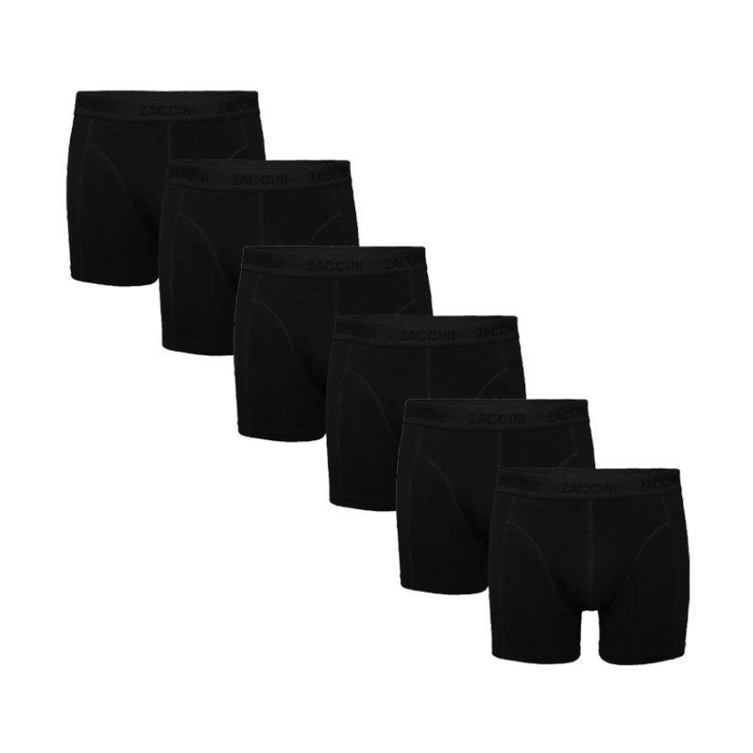 Zaccini 6-pack boxershorts - black on black
