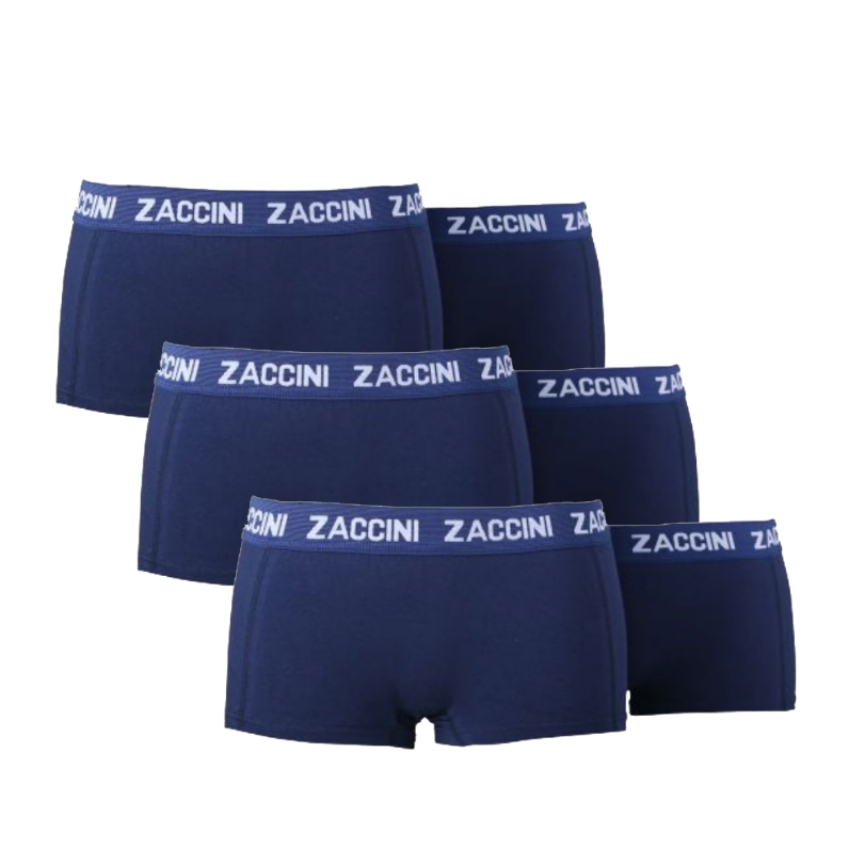 Zaccini 6-pack dames boxershorts navy