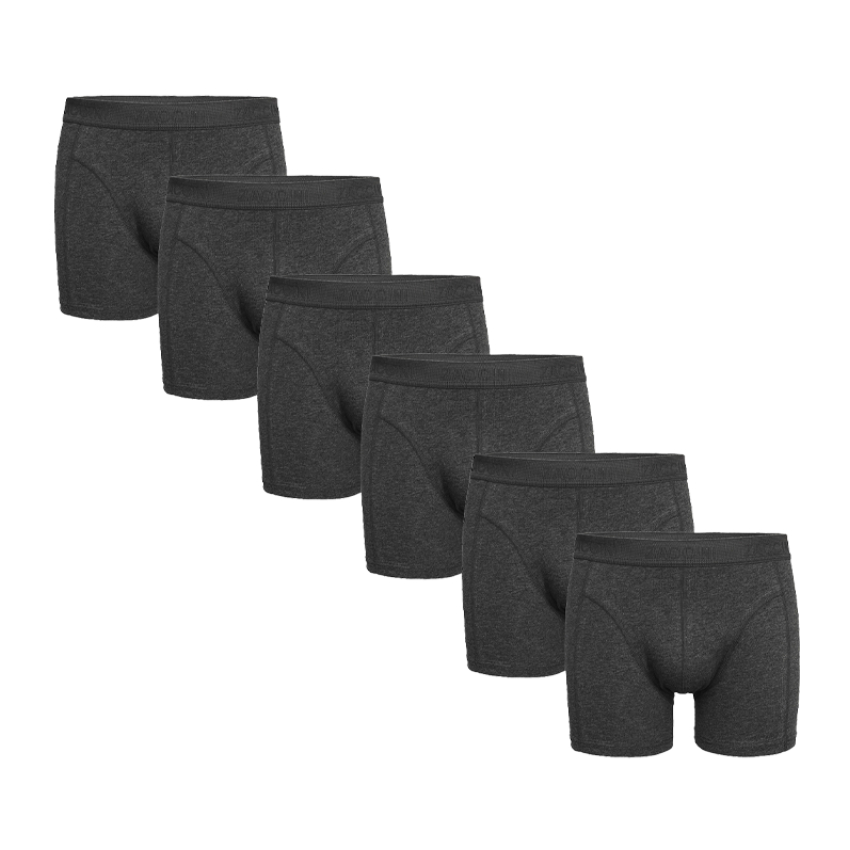 Zaccini 6-pack grey melange tone in tone