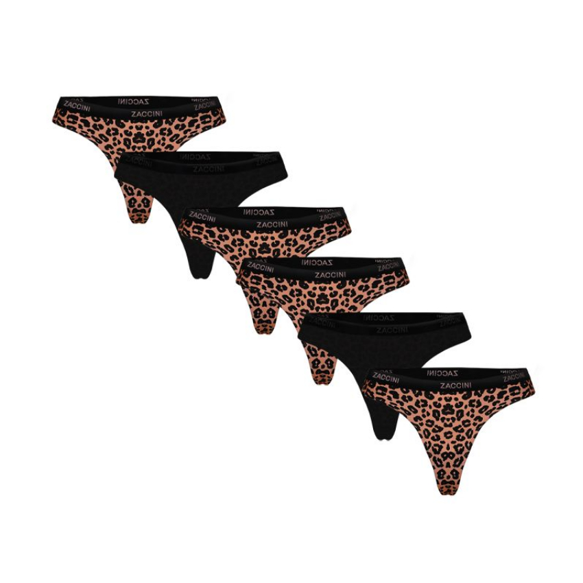Zaccini 6-pack strings leopard