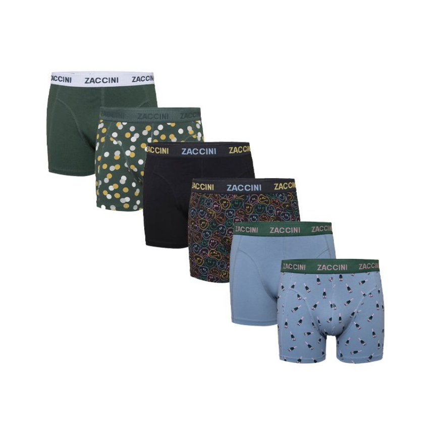 Zaccini Underwear 6-pack boxershorts partypack